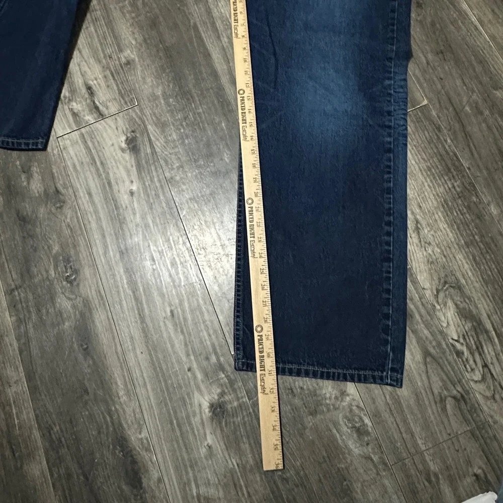 Levis 569 Loose Straight Jeans Mens 38x32(31) Dark Wash Blue Baggy Denim Y2K VTG